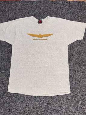 Honda Goldwing Motorcycle Short Sleeve Tee in Light Gray 2X